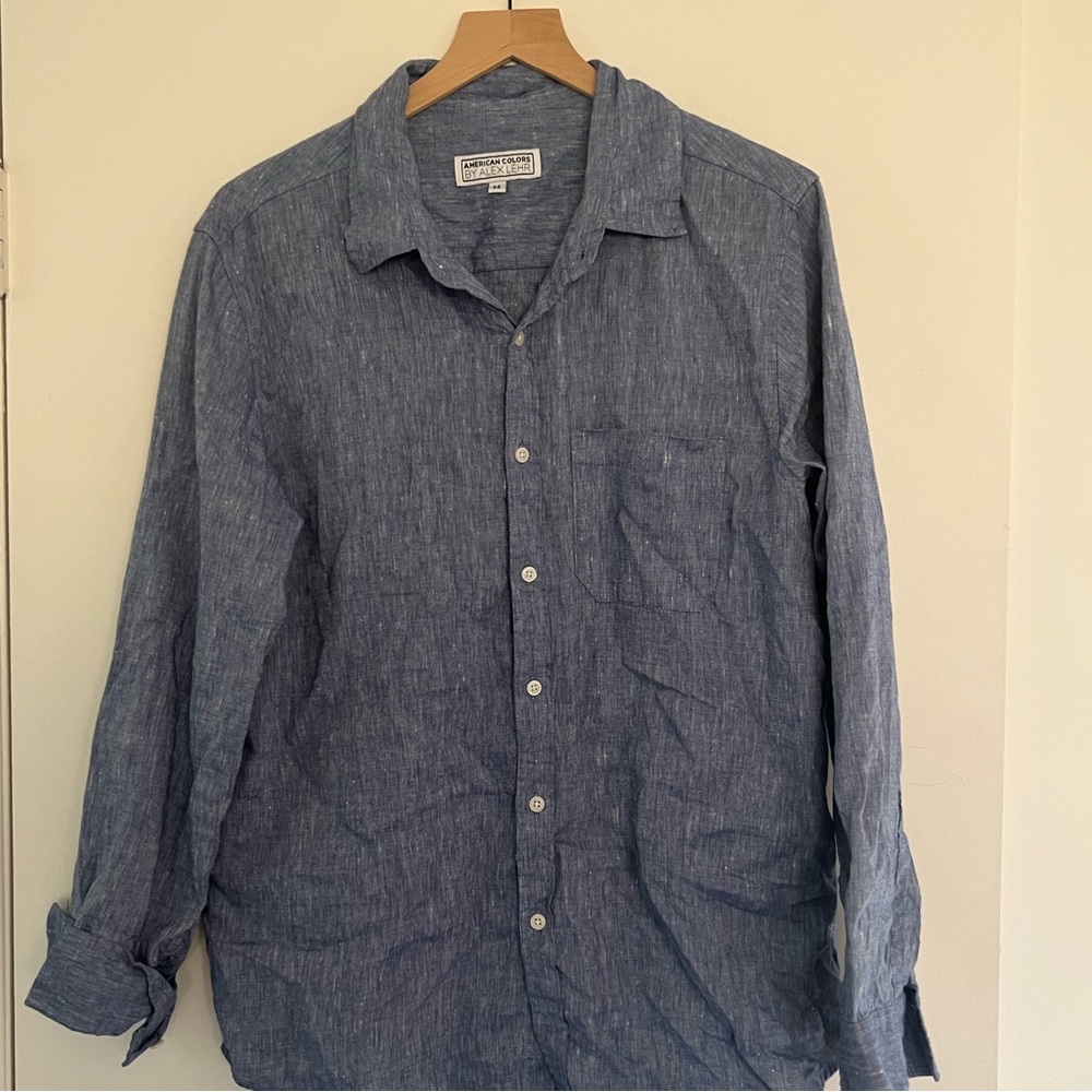 Chambray Button Down Top